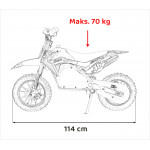 Elektrická motorka RENEGADE 50R - červená